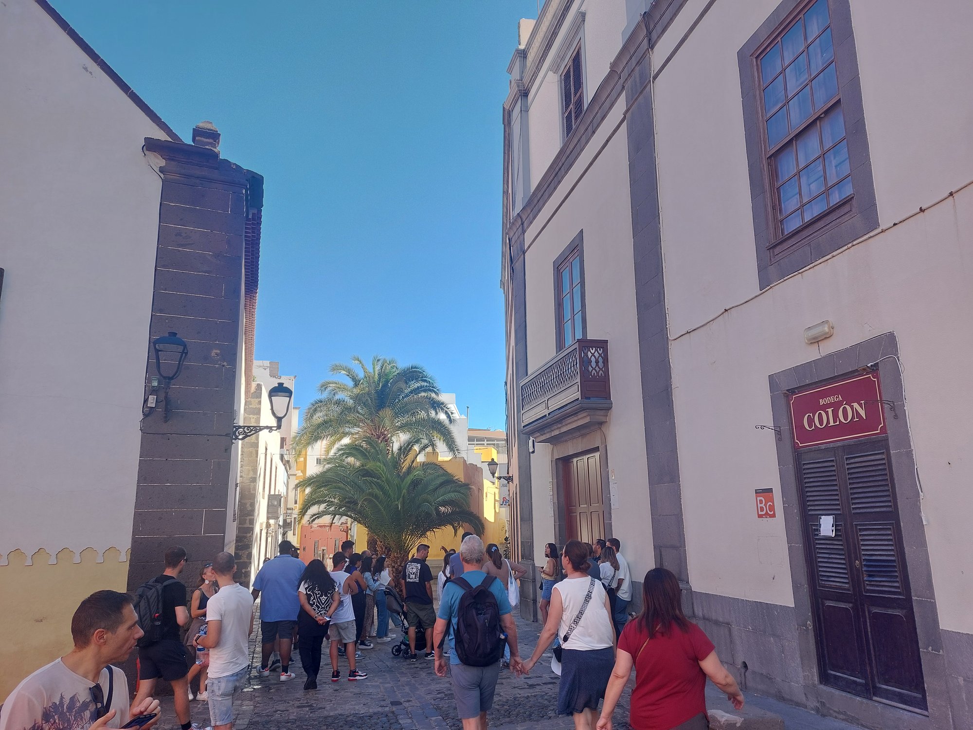 Gasse auf dem Weg zur Casa de Colón in Las Palmas