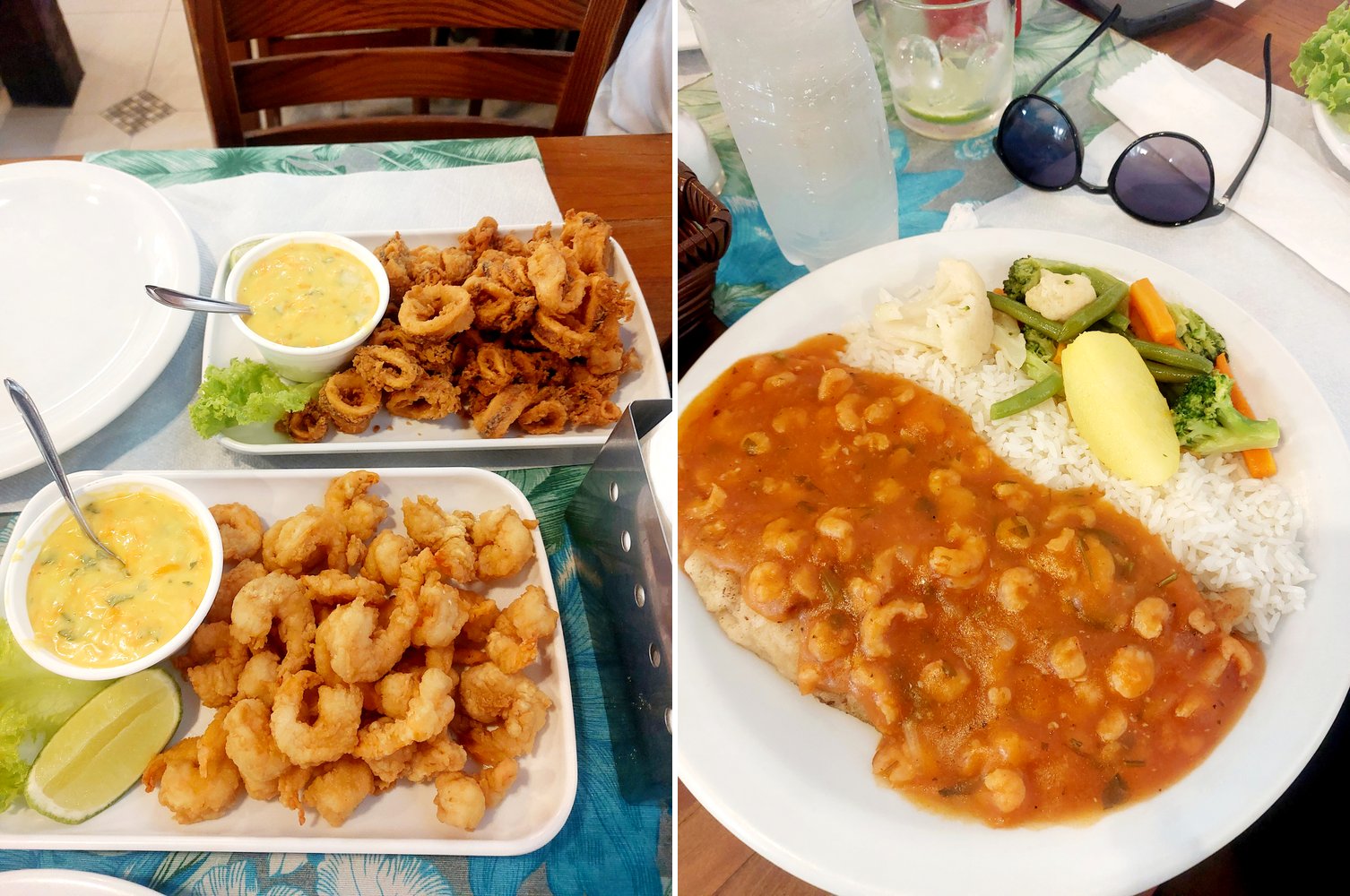 Baby Squids und Shrimps im Restaurant Cheiro Verde Ilhabela