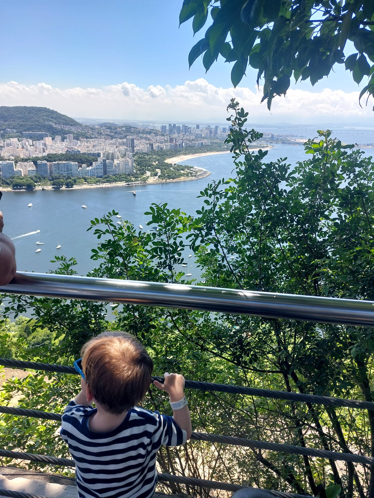 Lolo genießt den Ausblick vom Morro da Urca in Rio de Janeiro